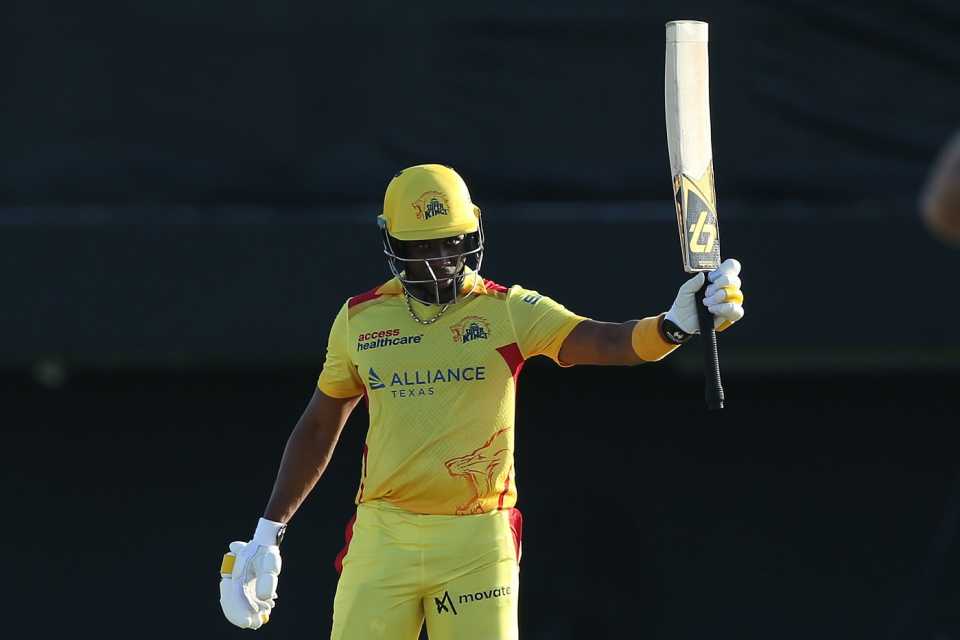 Dwayne Bravo made a stellar 76 not out but it wasn't enough for a win, Texas Super Kings vs Washington Freedom, Major League Cricket, Grand Prairie, July 16, 2023 