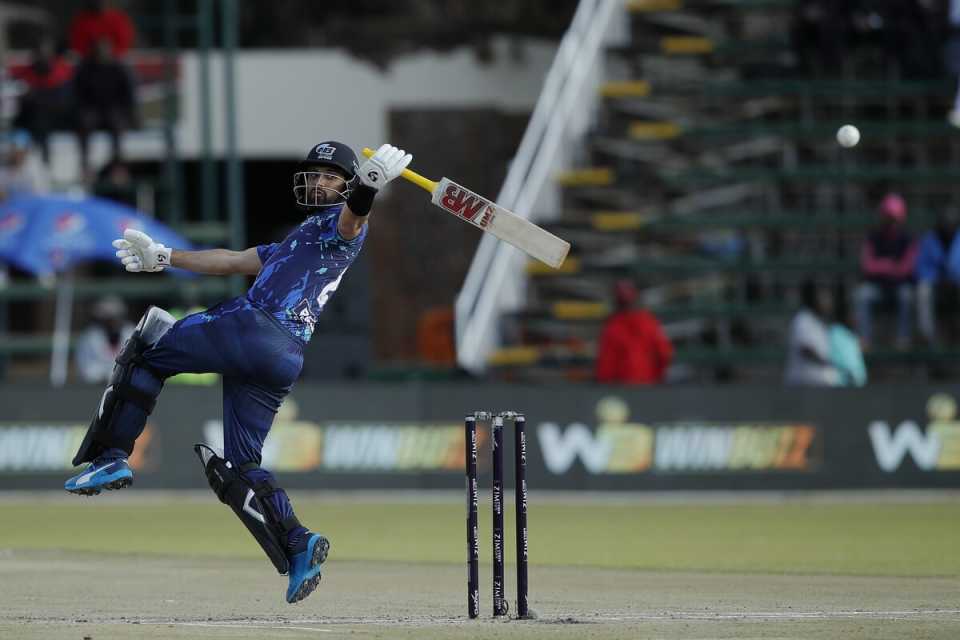 Bulawayo Braves' captain Sikandar Raza turns innovative in the opening game of the Zim Afro T10, Harare Hurricanes vs Bulawayo Braves, Zim Afro T10, Harare, July 21, 2023