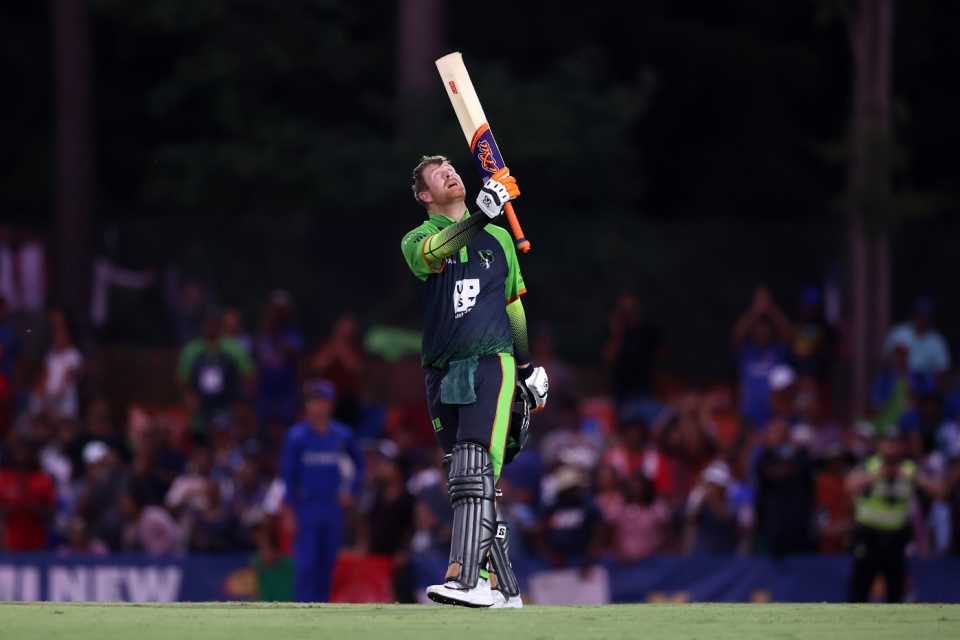 Heinrich Klaasen brings up his hundred, MI New York vs Seattle Orcas, Morrisville, MLC, July 25, 2023