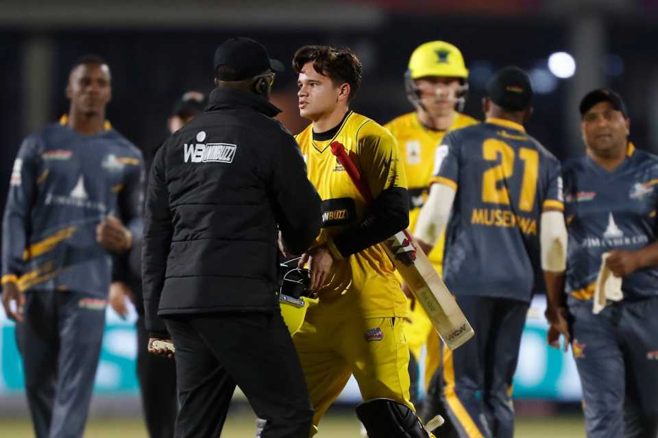 Will Smeed finished unbeaten on 42 off 19 in Buffaloes' win, Harare Hurricanes vs Johannesburg Buffaloes, Zim Afro T10, Harare, July 27, 2023