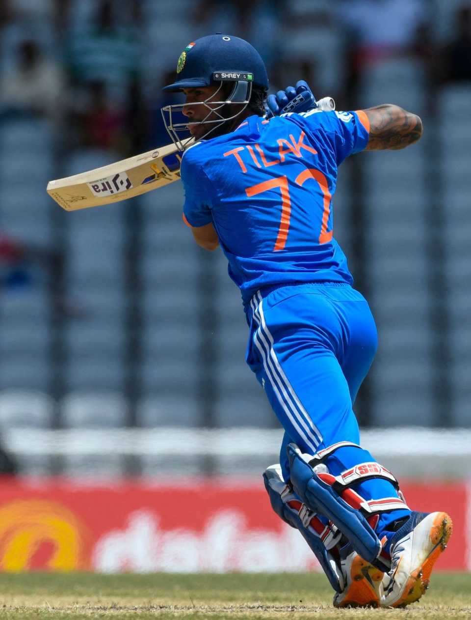 Tilak Varma was impressive in his debut international innings