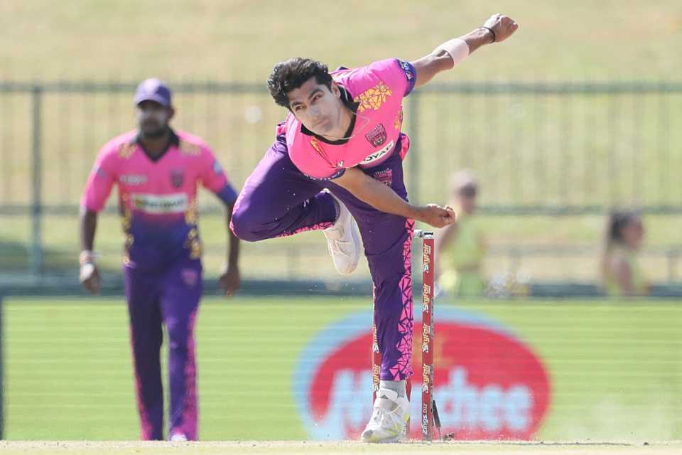 Naseem Shah had an expensive wicketless first spell, Colombo Strikers vs Galle Titans, LPL 2023, Pallekele, August 7, 2023