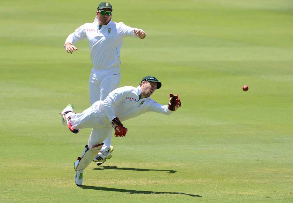 AB de Villiers equalled the record for dismissals in a Test with 11