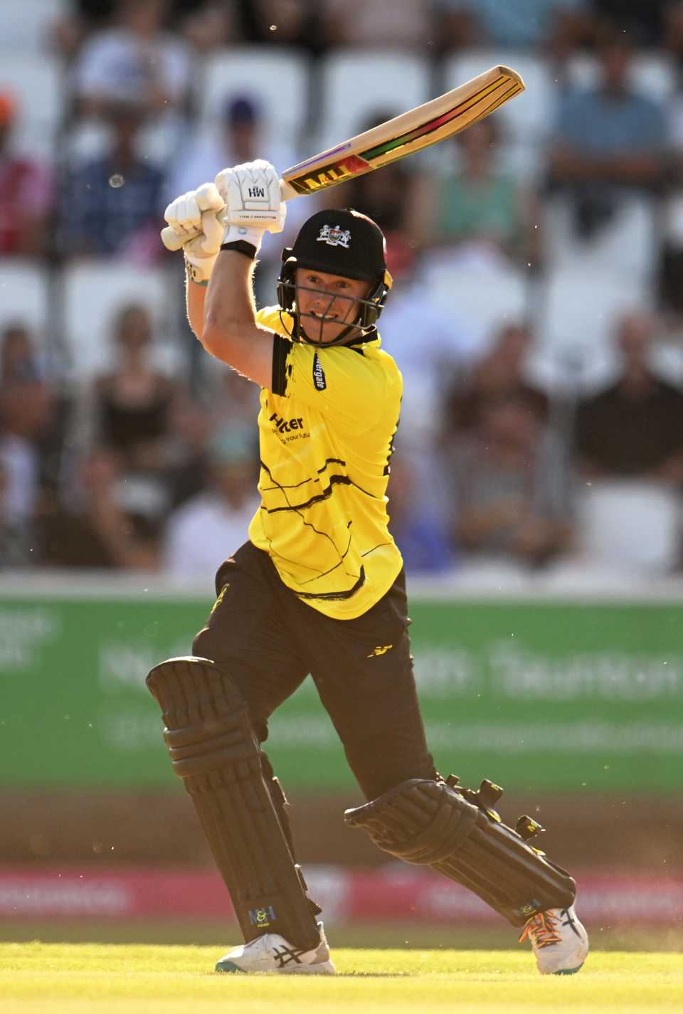 Miles Hammond goes through the off side, Somerset vs Gloucestershire, T20 Blast, South Group, Taunton, June 23, 2023