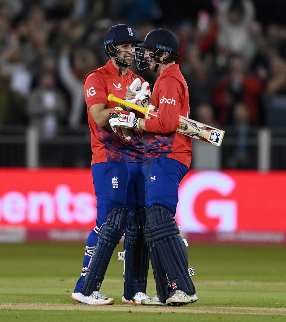 Liam Livingstone and Harry Brook saw England home in the chase, England vs New Zealand, 1st T20I, Chester-le-Street, August 30, 2023