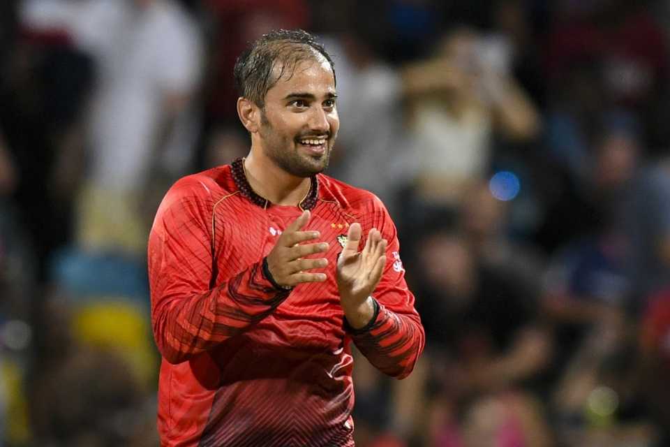 Waqar Salamkheil picked four wickets as Barbados Royals were skittled for 61, Barbados Royals vs Trinbago Knight Riders, CPL 2023, Bridgetown, August 31, 2023
