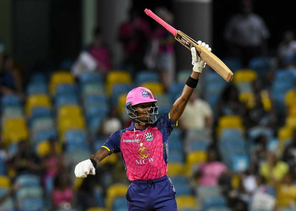 Alick Athanaze notched up his maiden CPL half-century