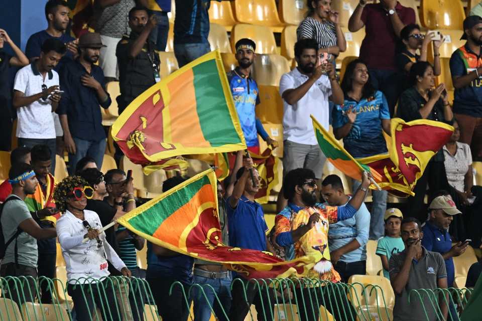 The Sri Lanka fans rejoice after the win over Bangladesh, Sri Lanka vs Bangladesh, Asia Cup, Super Fours, Colombo, September 9, 2023
