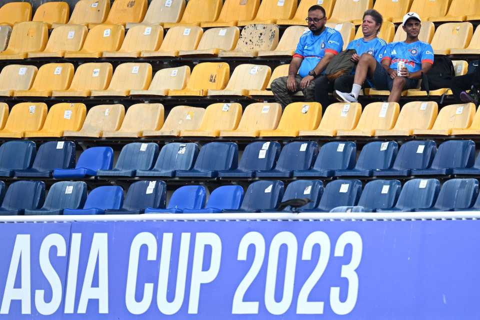 The stands were uncharacteristically not packed for an India-Pakistan match, Pakistan vs India, Asia Cup Super Four, Colombo, September 11, 2023