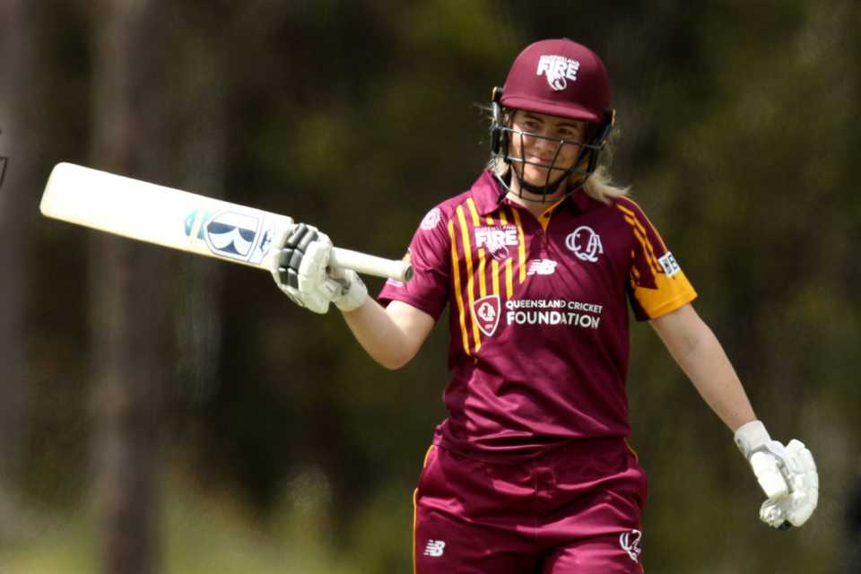Georgia Redmayne made a half-century, New South Wales vs Queensland, WNCL, Cricket Central September 24, 2023