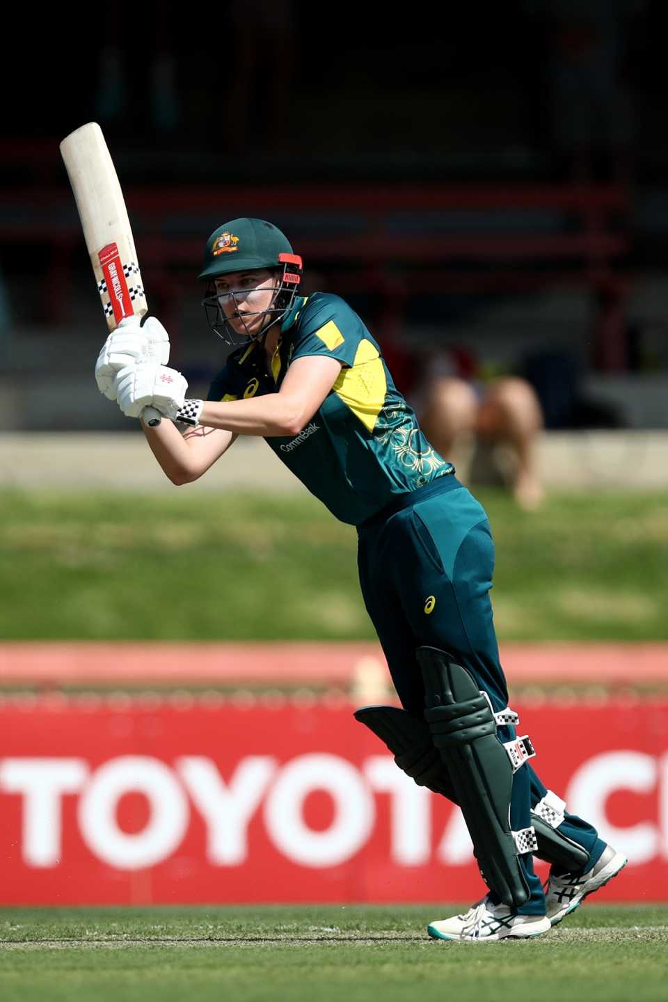 Tahlia McGrath finished unbeaten on a 32-ball 60 as Australia took the opening game by eight wickets