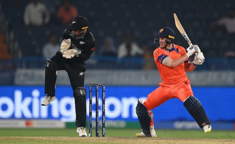 Sybrand Engelbrecht scored 29 against New Zealand on ODI debut, Netherlands vs New Zealand,  ICC ODI World Cup, Hyderabad, October 9, 2023