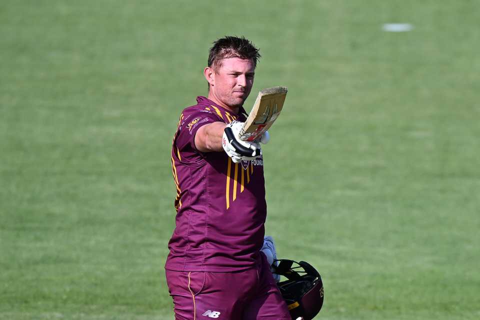 Ben McDermott hammered a century against his former team, Tasmania vs Queensland, Marsh Cup, Hobart, October 31, 2023