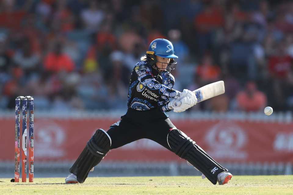 Katie Mack struck a crucial knock at the top, Perth Scorchers vs Adelaide Strikers, WBBL 2023, Perth, November 5, 2023