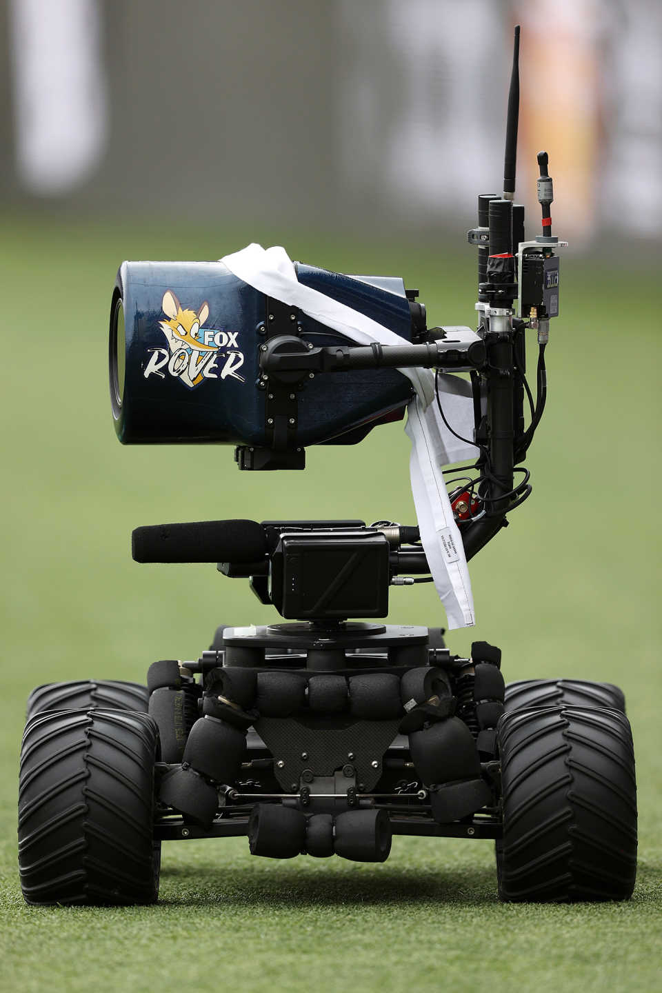 A camera buggy by the boundary, Australia vs England, Men's Ashes, 5th Test, 3rd day, Hobart, January 16, 2022