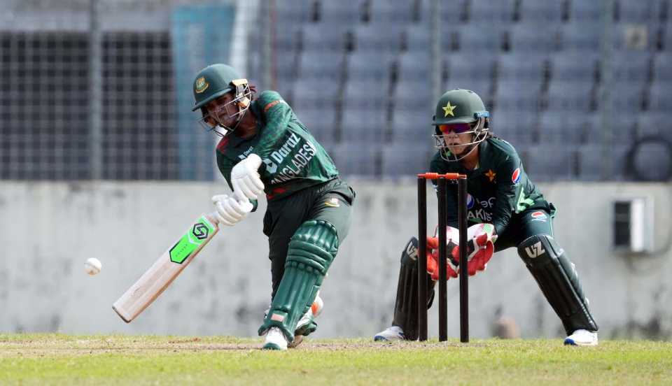 Nigar Sultana was the only batter in the match to get to a half-century, Bangladesh vs Pakistan, 2nd women's ODI, Dhaka, November 7, 2023