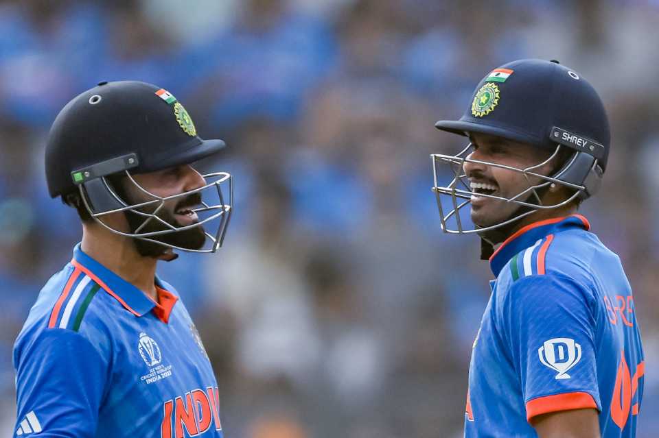 Virat Kohli and Shreyas Iyer rolled with the good times in their 163-run stand