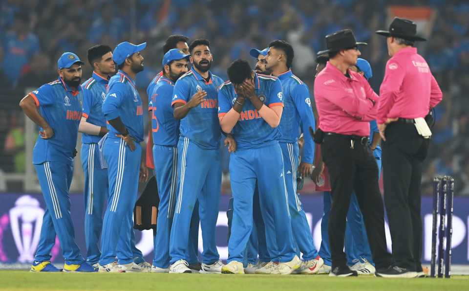 Jasprit Bumrah's yorker couldn't pin Marnus Labuschagne lbw despite the review in the 28th over