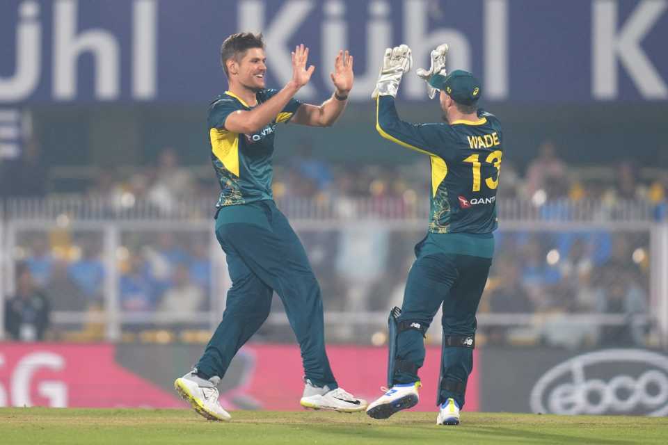 Aaron Hardie got the big wicket of Suryakumar Yadav