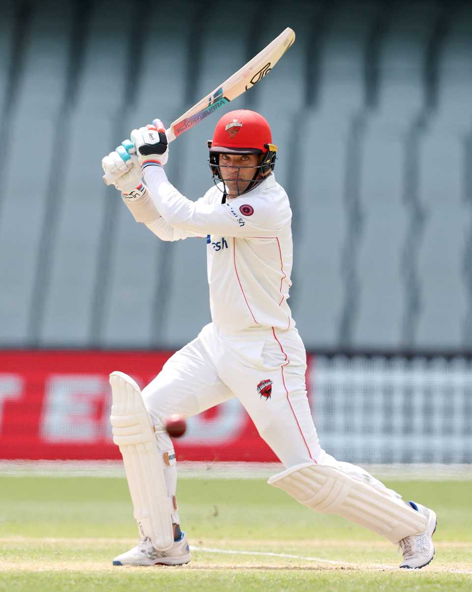 Alex Carey spent valuable time in the middle to make 81, South Australia vs Victoria, Sheffield Shield, Adelaide Oval, December 1, 2023
