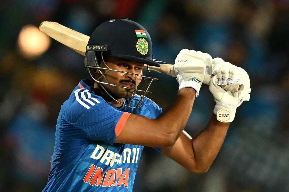 Shreyas Iyer scythes one away