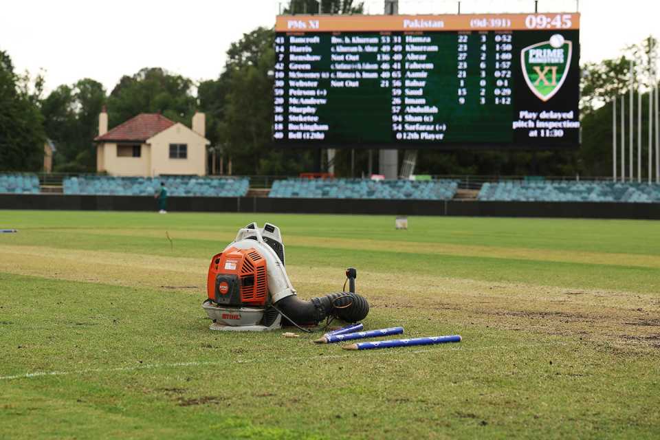 Play was abandoned on the final in Canberra after a storm blew the covers off the pitch