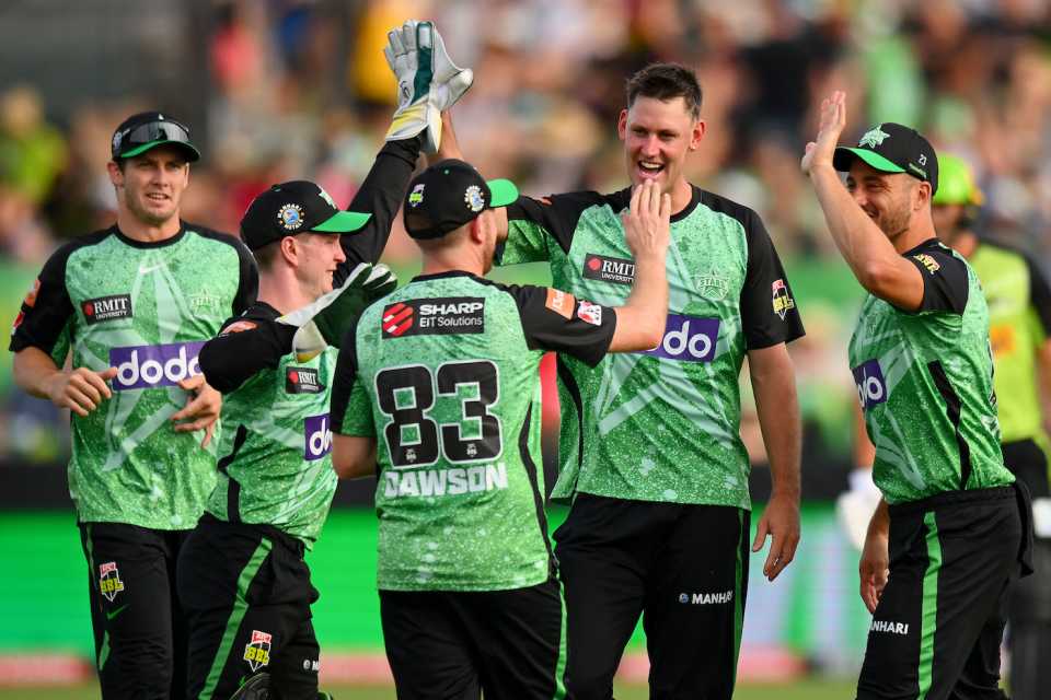 Beau Webster followed up his half-century with a four-wicket haul, Sydney Thunder vs Melbourne Stars, BBL, Albury, December 23, 2023