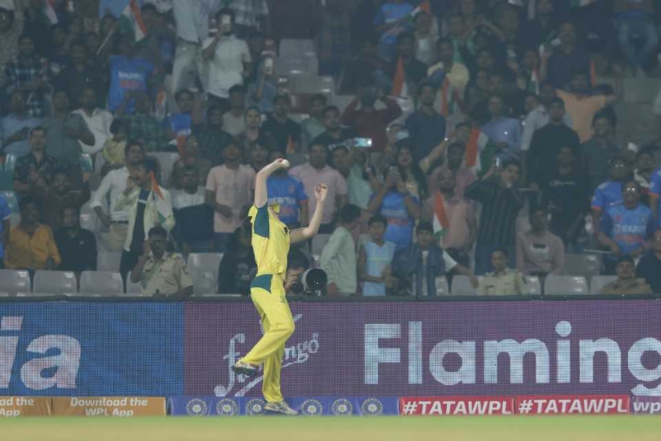 Tahlia McGrath's athletic catch was the reason India couldn't finish with a ten-wicket win, 1st women's T20I, Navi Mumbai, January 5, 2024