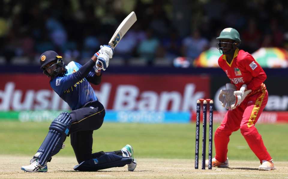 Dinura Kalupahana scored 60 off 55, Sri Lanka vs Zimbabwe, Kimberley, Under-19 Men's World Cup, January 21, 2024
