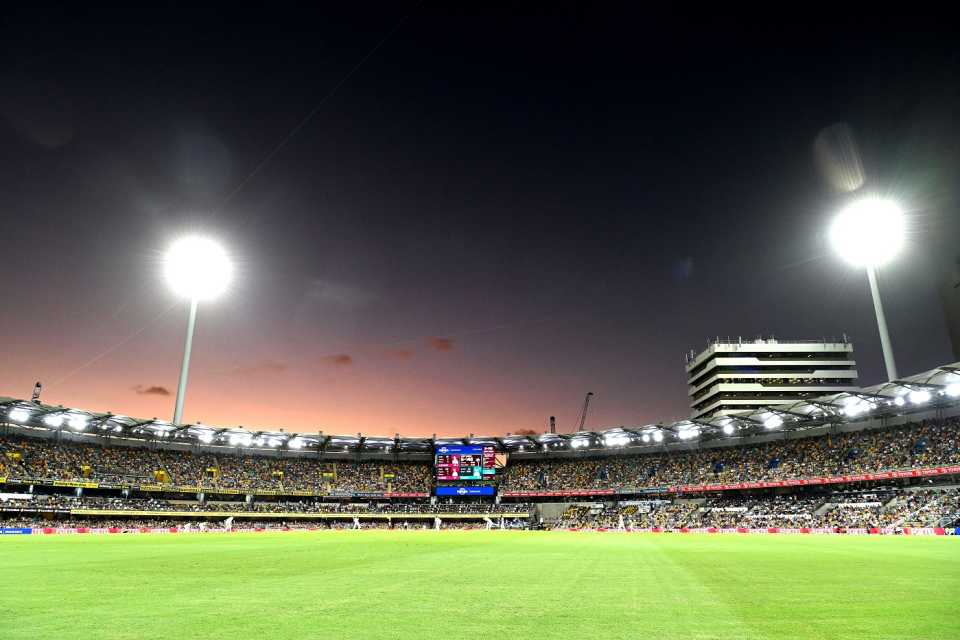The lights came on at the Gabba, Australia vs West Indies, 2nd Test, Brisbane, day 1, January 25, 2024