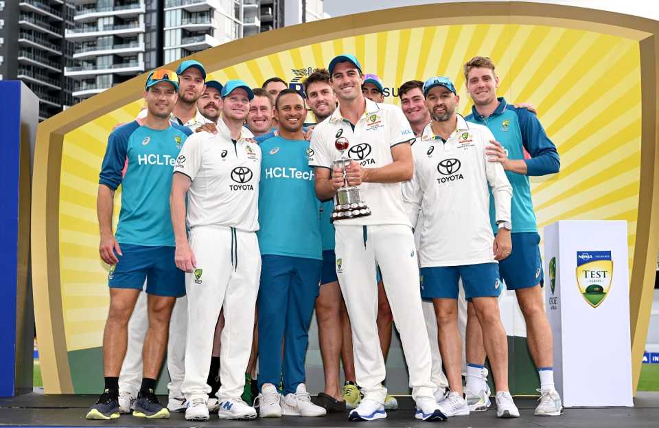 Australia retained the Frank-Worrell trophy after drawing the series 1-1 against West Indies, Australia vs West Indies, 2nd Test, Brisbane, 4th day, January 28, 2024