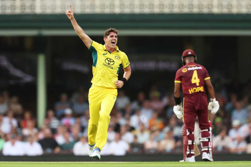 Sean Abbott took 3 for 40 with the ball, Australia vs West Indies, 2nd ODI, Sydney, February 04, 2024