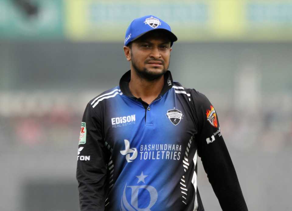 Shakib Al Hasan was the Player of the Match for his all-round performance, Durdanto Dhaka vs Rangpur Riders, BPL 2024, Mirpur, February 06, 2024
