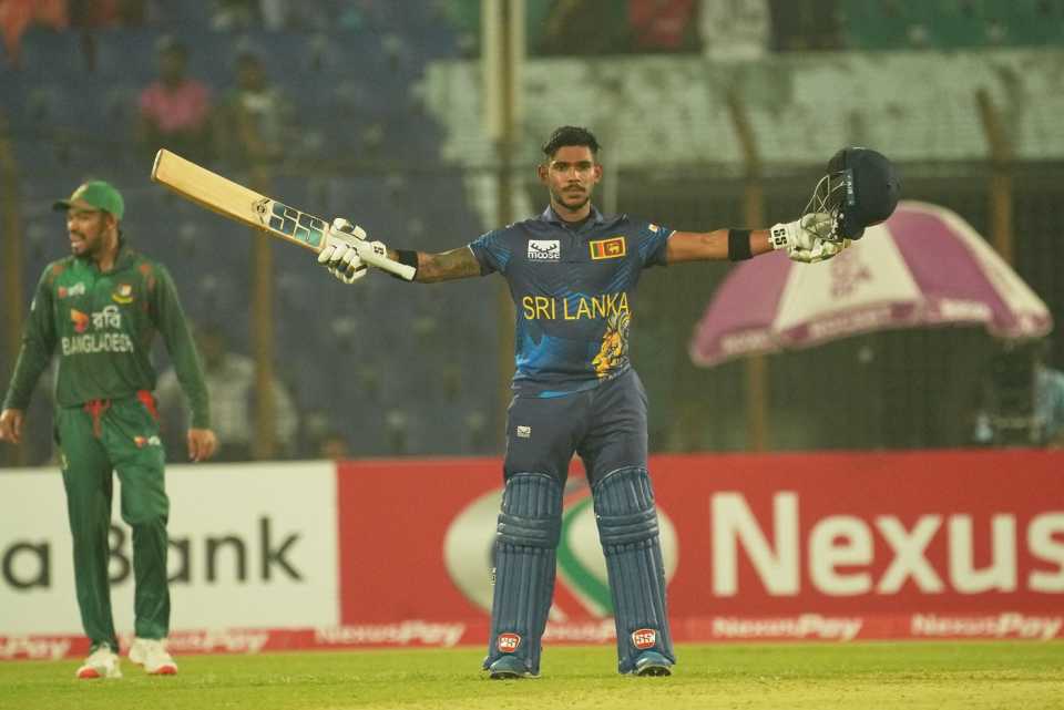 Pathum Nissanka struck his sixth ODI century in Chattogram