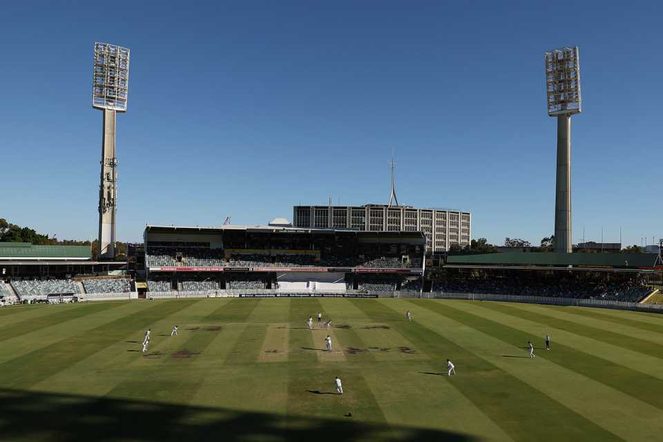 A general view across the WACA, Western Australia vs Tasmania, Sheffield Shield, Final, WACA, March 23, 2024