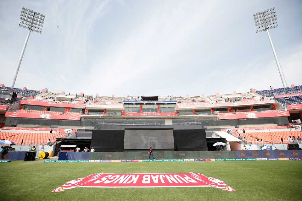 A general view of the Maharaja Yadavindra Singh International Cricket Stadium in Mullanpur