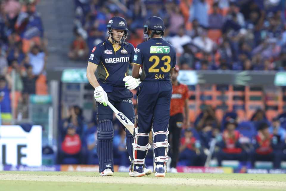 David Miller and Sai Sudharsan added 64 in seven overs