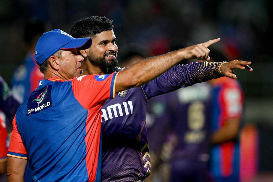Shreyas Iyer reconnects with Delhi Capitals' head coach Ricky Ponting