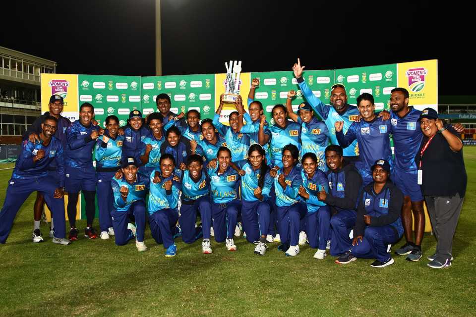 Sri Lanka celebrate their series victory