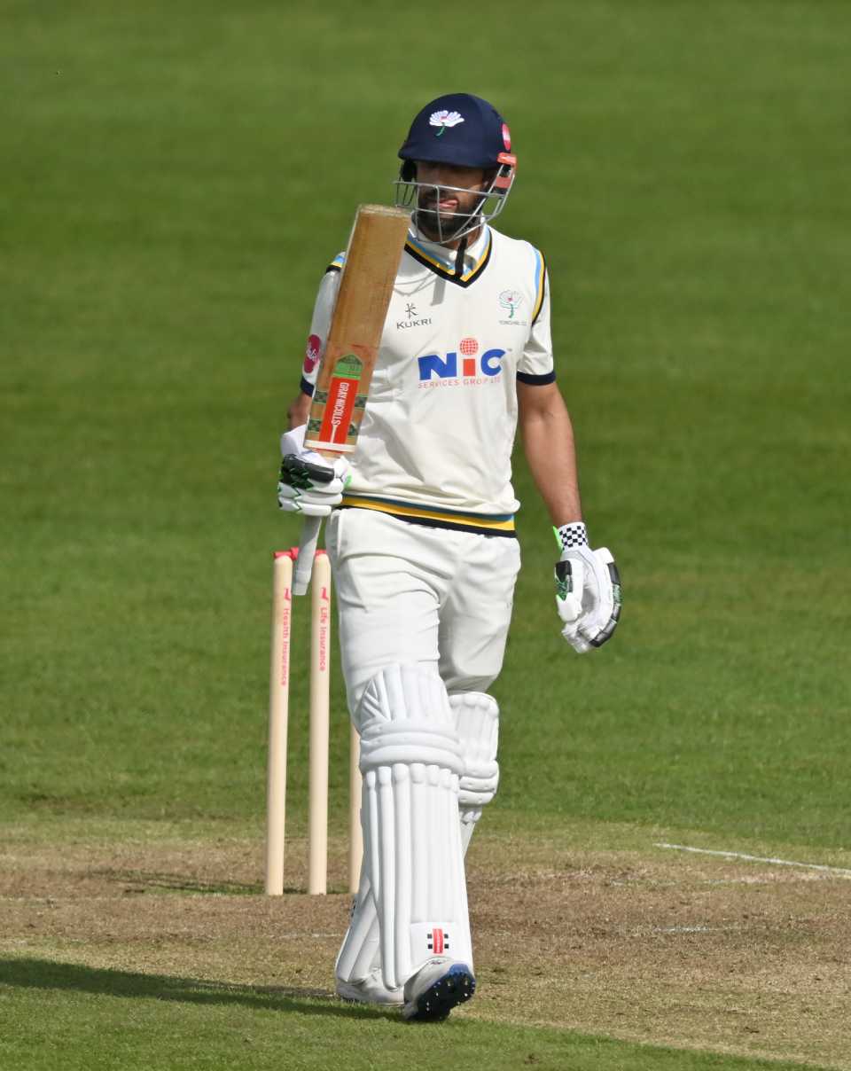 Shan Masood held Yorkshire's batting together on the first day at Bristol, Gloucestershire vs Yorkshire, VItality County Championship, Division Two, April 12, 2024