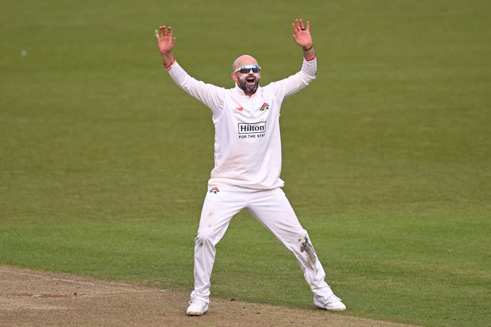 Nathan Lyon claimed 2 for 97 on the opening day, Hampshire vs Lancashire, County Championship, Division One, Utilita Bowl, April 12, 2024