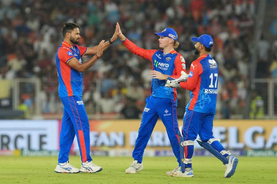 Mukesh Kumar was the most effective of the Delhi Capitals bowlers with figures of 2.3-0-14-3