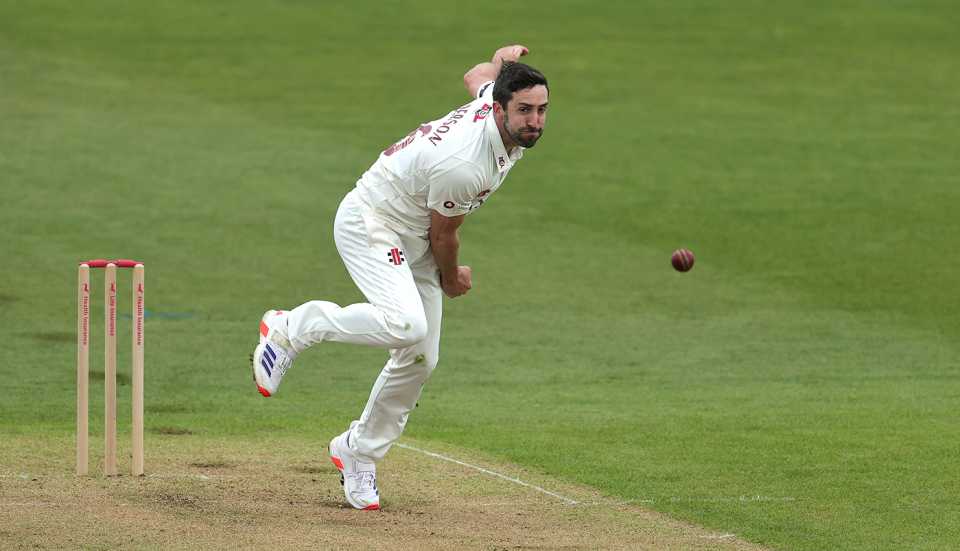Ben Sanderson led Northamptonshire's charge with three wickets , Northamptonshire vs Glamorgan, County Championship, Division Two, Wantage Road, April 19, 2024