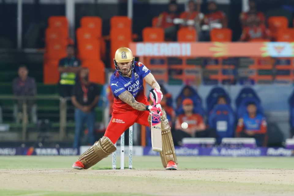 Faf du Plessis launched RCB's innings with 25 off 12