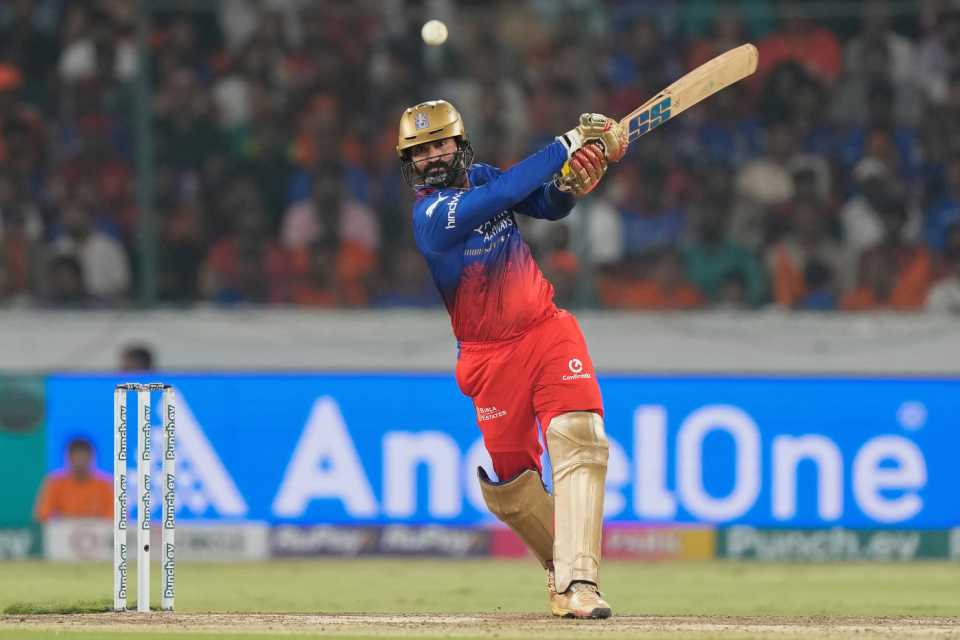 Dinesh Karthik put together a much-needed 11 off six at the death