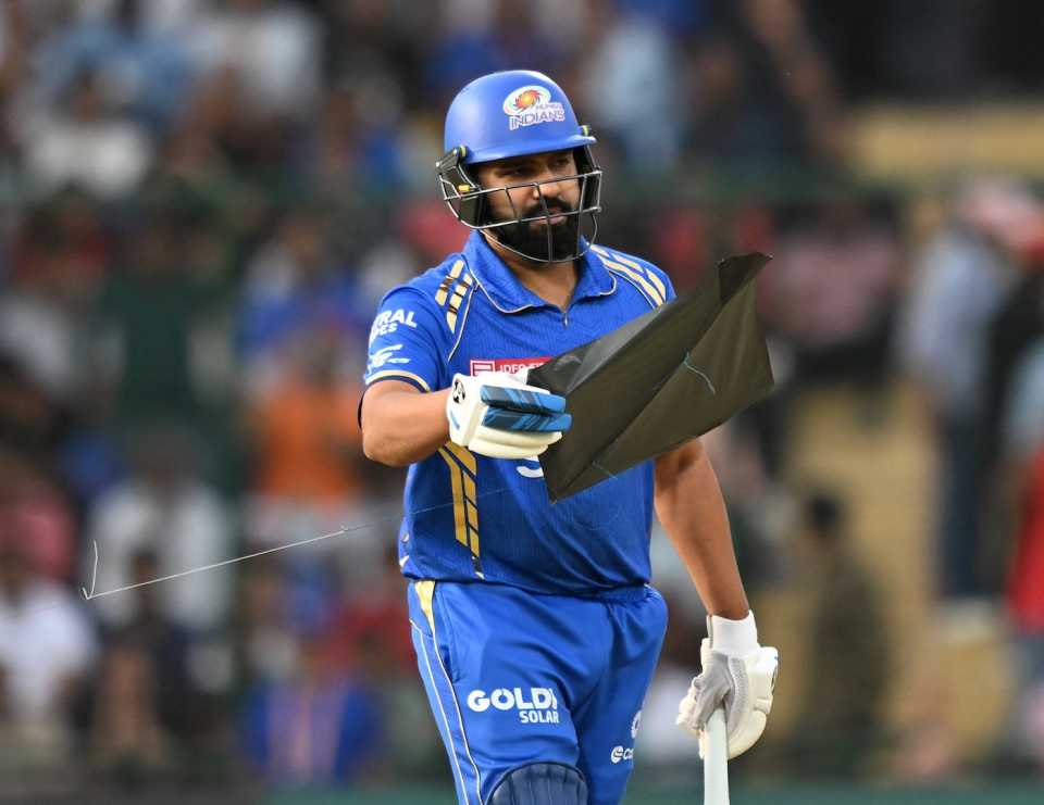 We'll do this another time - Rohit Sharma gets a stray kite out of his way