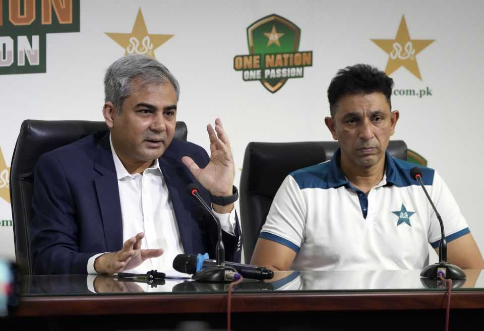 PCB chairman and assistant coach Azhar Mahmood announce Pakistan's new coaches