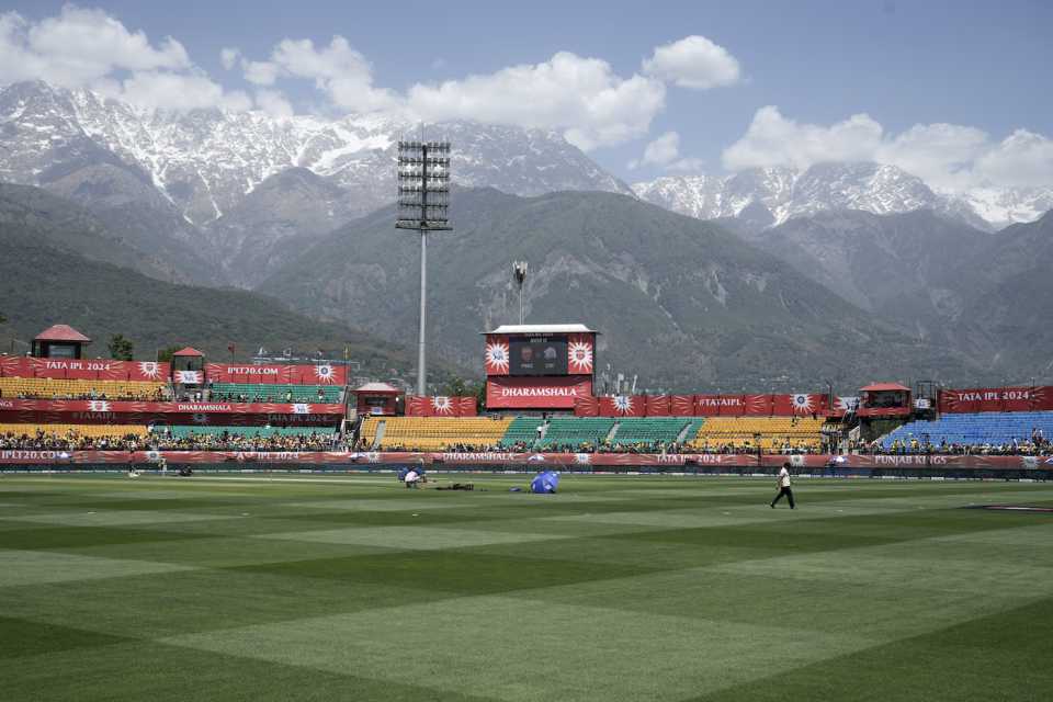 Dharamsala's HPCA stadium was pristine as ever ahead of hosting its first game in IPL 2024