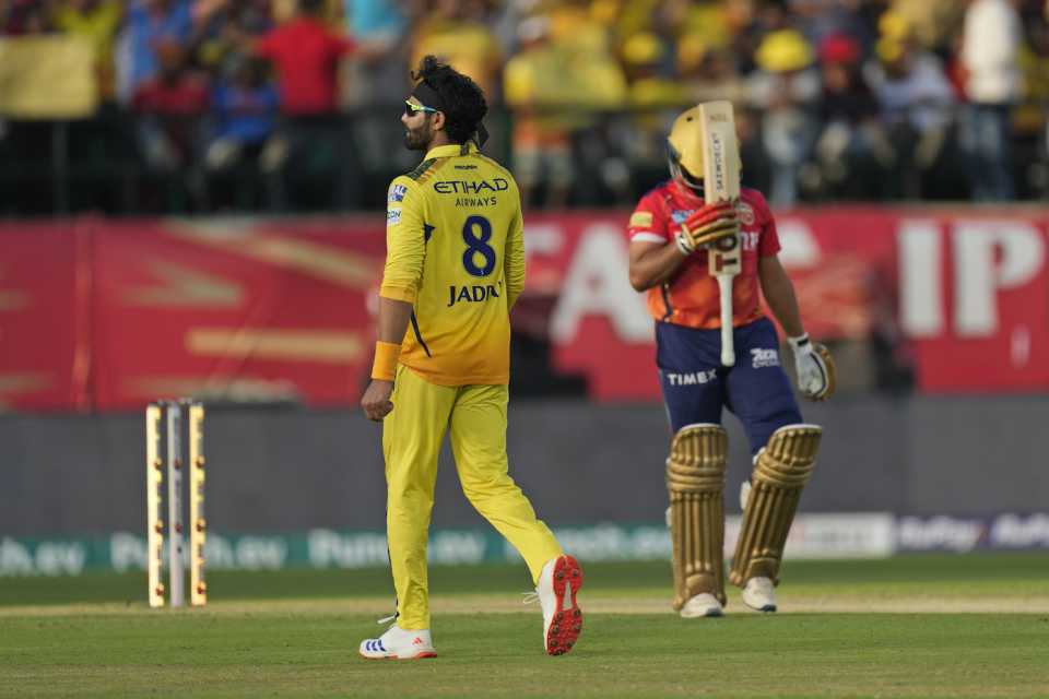 Prabhsimran Singh was disappointed after getting out to Ravindra Jadeja