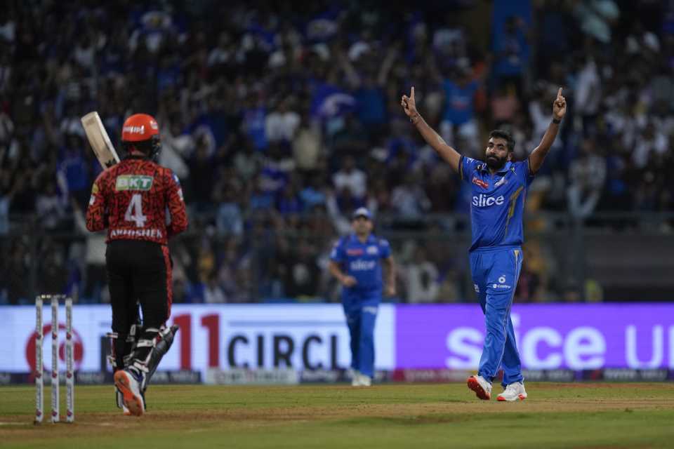 Jasprit Bumrah picked up the first wicket of the match